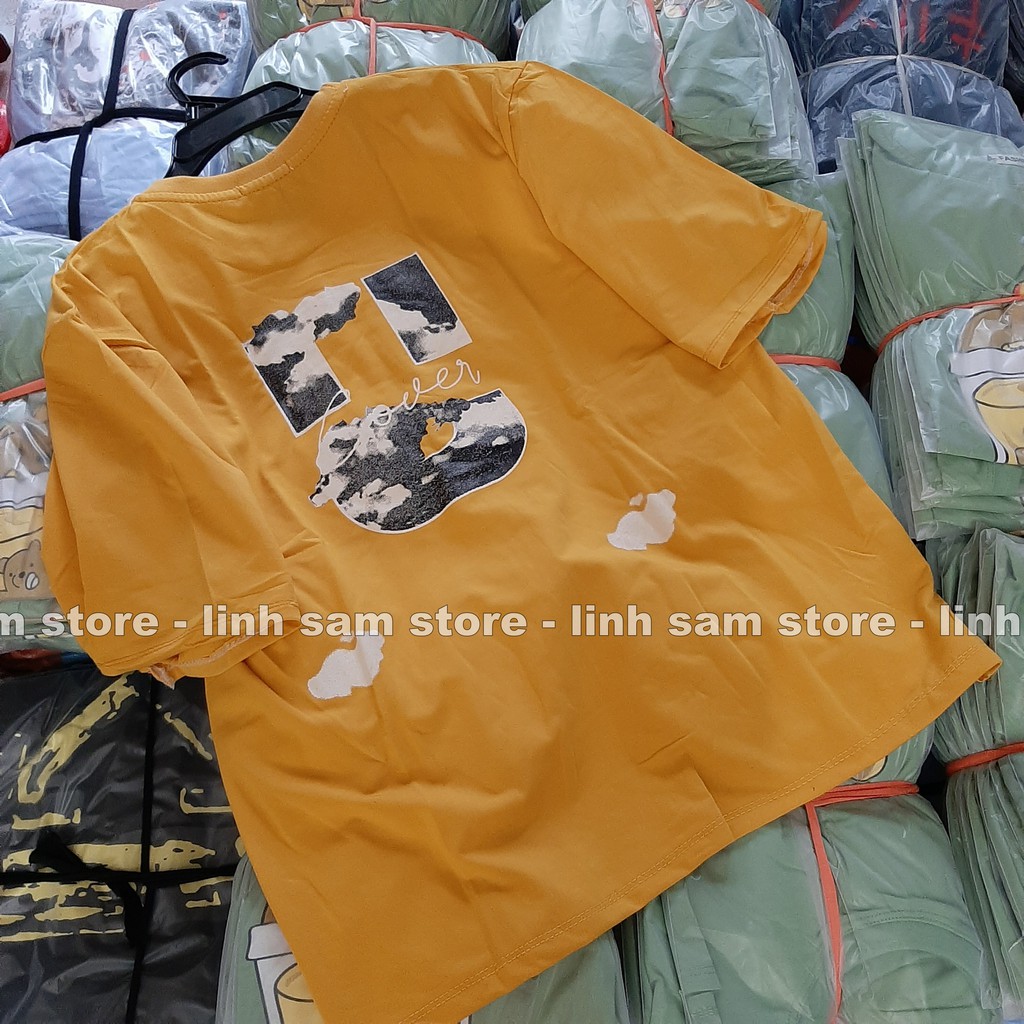 Áo thun nữ tay lỡ freesize phông form rộng Unisex, mặc cặp, nhóm, lớp chữ U hình MÂY, Free Dom Lover uncover | BigBuy360 - bigbuy360.vn