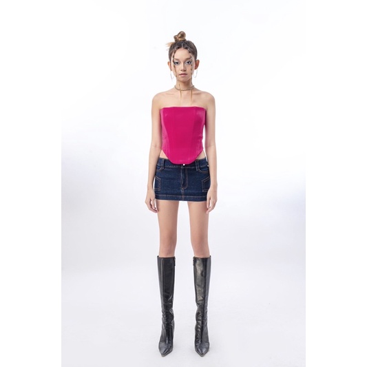 GENER | Chân váy jean logo Gener - Y2K Style | Gener Be Confident Denim Skirt