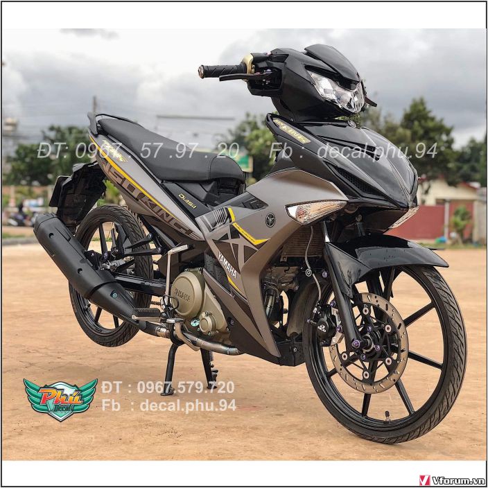 Tem Rời exciter 150 Mx xám nhám (B)