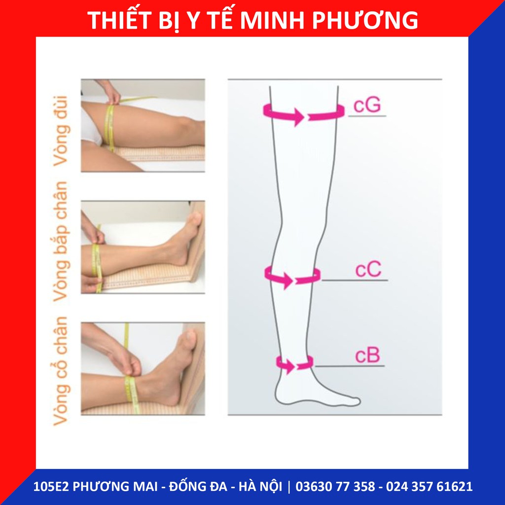 Vớ đùi y khoa thời trang cao cấp ngăn ngừa giãn tĩnh mạch Mediven Comfort