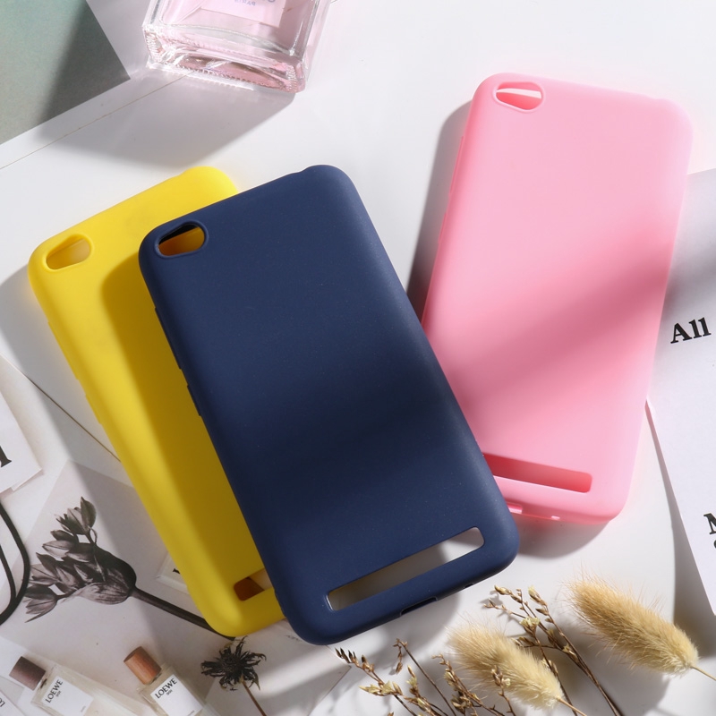 Ốp điện thoại TPU Silicone mềm màu trơn cho Xiaomi Redmi 5A Redmi5A 5.0 inch