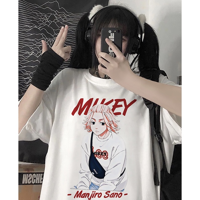 Áo Thun Tay Lỡ Unisex, Họa Tiết Anime Nhật Bản, Nhân Vật Mikey Tokyo Revengers, Phông Form Rộng Tshirt Nam Nữ  - HS168