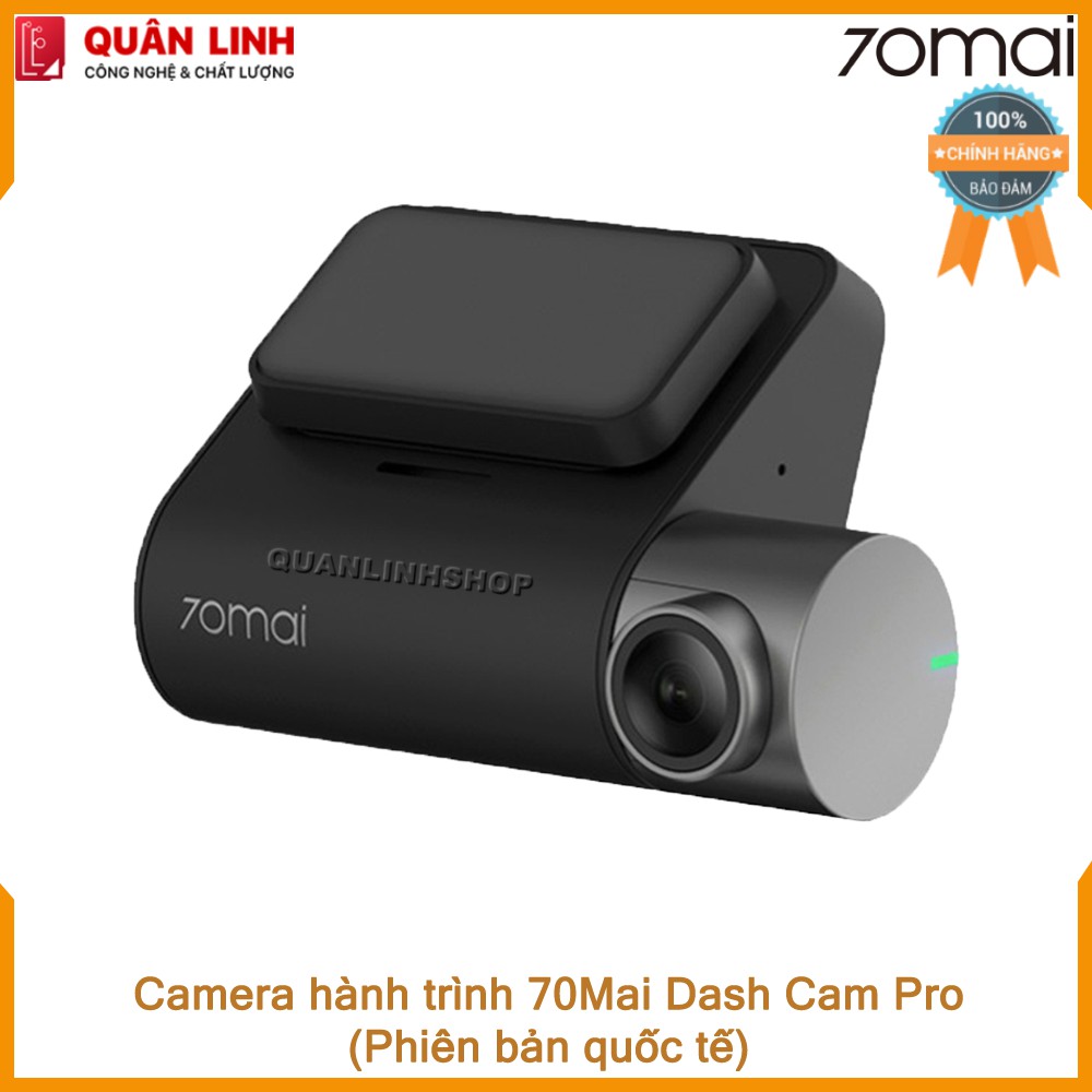 Camera hành trình 70mai Dash Camera Pro - phiên bản Quốc tế kèm modul GPS + thẻ nhớ