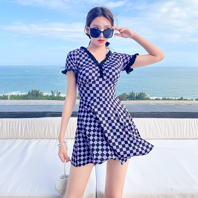 Bộ Đồ Bơi Một Mảnh Dáng Ôm Phong Cách Hàn Quốc Thời Trang Mùa Xuân Cỡ Lớn 2022