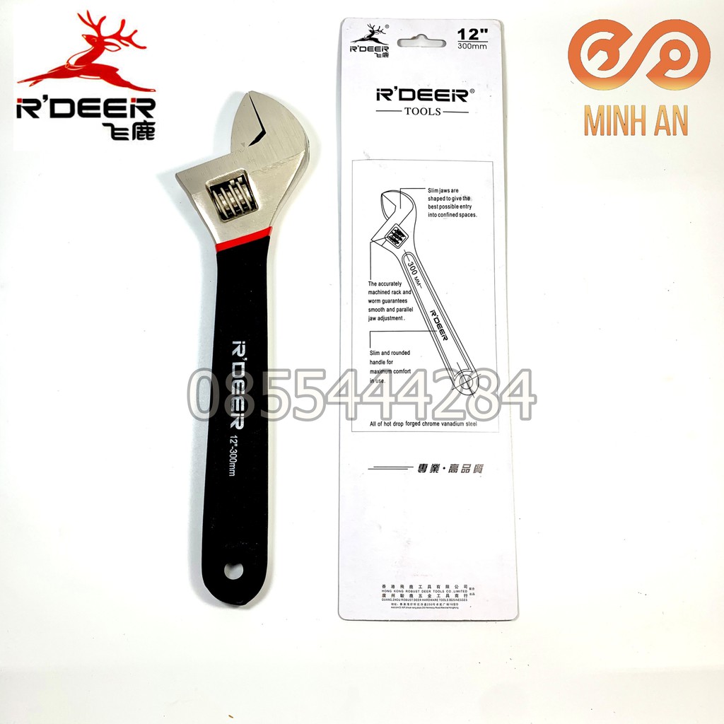 Mỏ lết 12'' 300mm [HÀNG CHÍNH HÃNG] R'DEER
