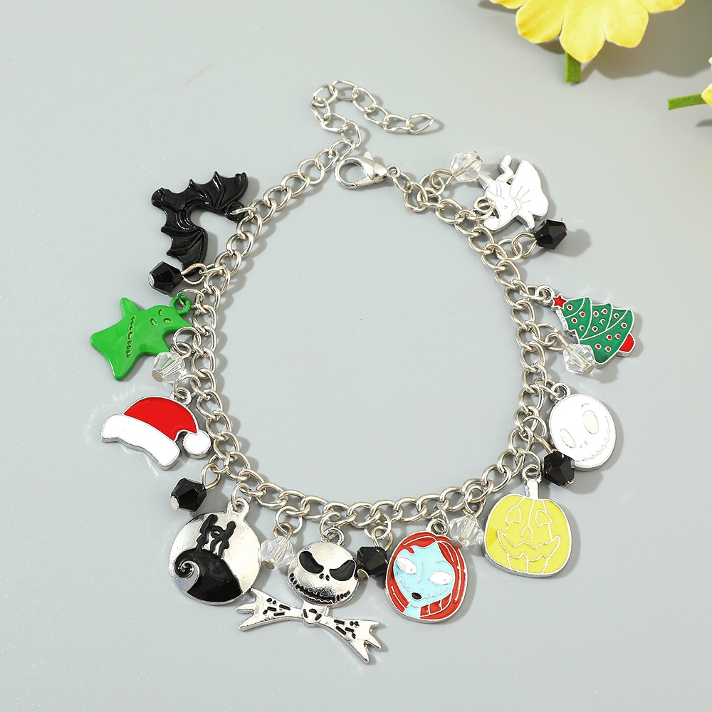 Trước Giáng Sinh Jack Halloween Ma Mẹ Vòng Tay Jack Khâu Tay Đồ Trang Trí