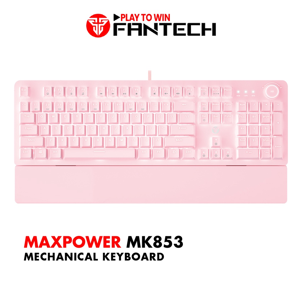 Bàn Phím Cơ Gaming FANTECH MK853 Maxpower Outemu Blue/Red Switch LED Gradient Full Anti Ghosting Có Phần Mềm Tùy Chỉnh