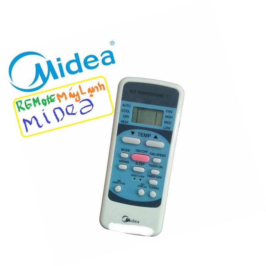 Remote Máy Lạnh Midea - Điều Khiển Điều Hoà Máy Lạnh Midea - Điều Khiển Từ Xa Máy Lạnh Media có TuBo