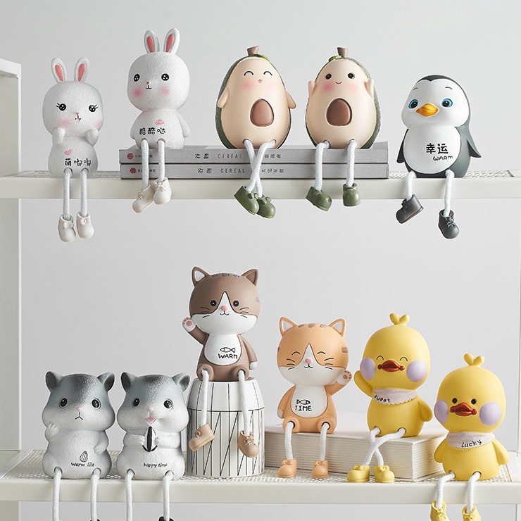 Tượng Các Con Vật Đáng Yêu Decor Nhà Cửa