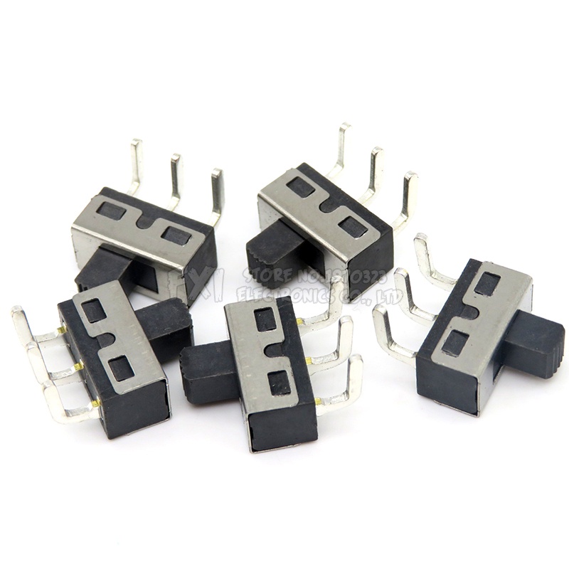 Set 10 Công Tắc Gạt SS12D10 SS12D11 3Pin 1P2T 5mm SS12D10G5 Ibuw Chuyên Dụng