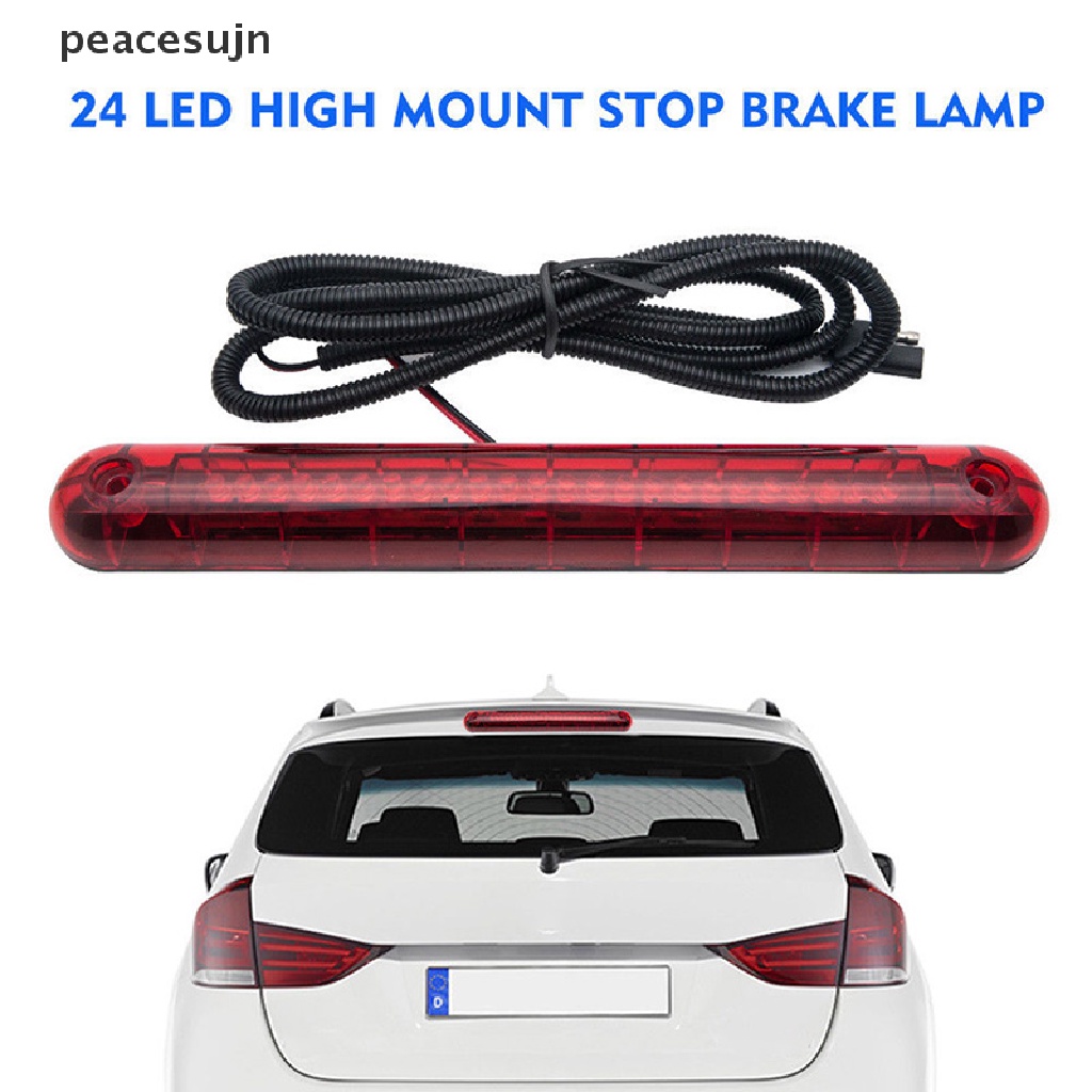 (hot*) 24 LED 12V Universal Car High Mount Third 3RD Brake Stop Tail Light Lamp peacesujn