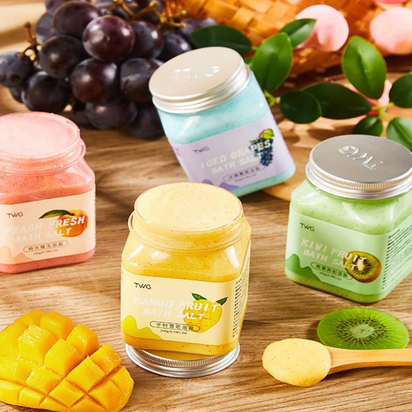 Muối Tắm Tẩy Da Chết Toàn Thân Hương Hoa Quả Bath Salt Scrub 250g một hũ KABA