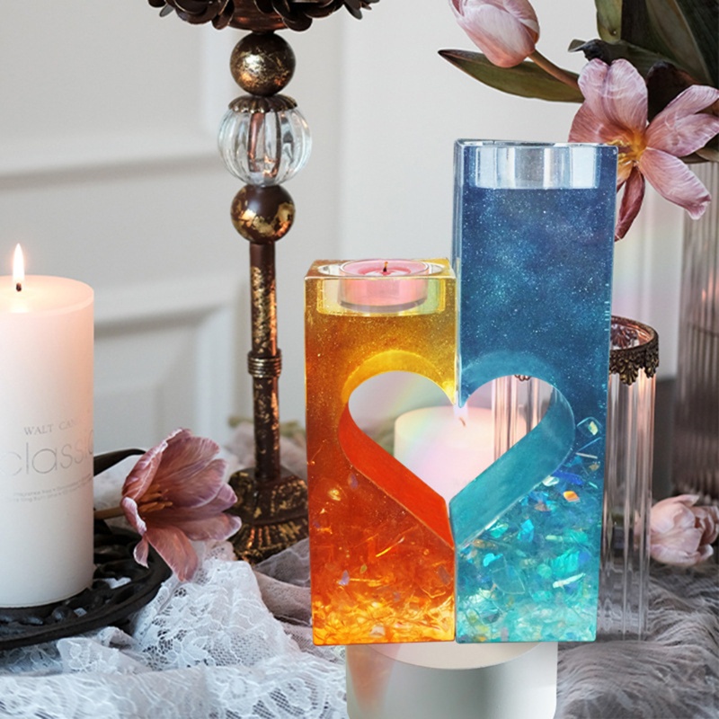 Khuôn Làm Giá Đỡ Nến Xà Phòng Resin Thủ Công DIY