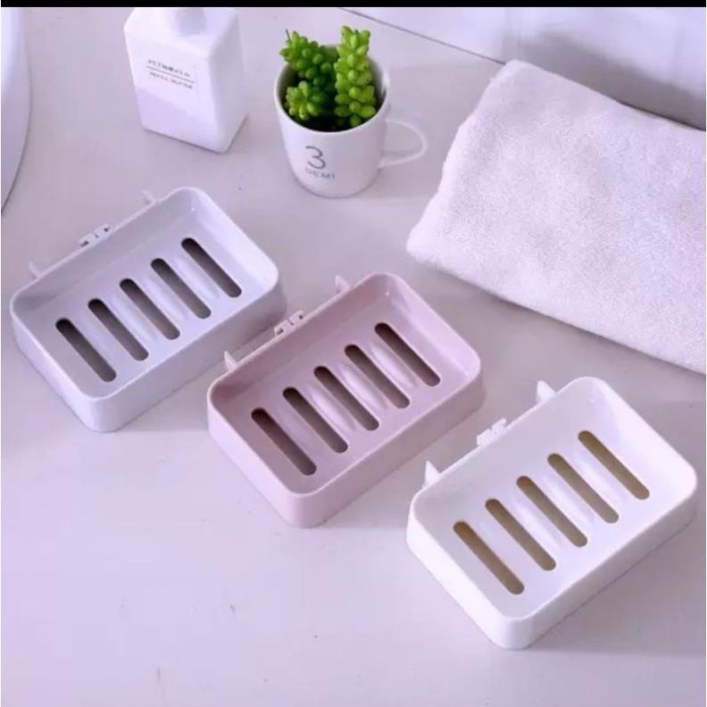 [Kho sỉ]  Khay đựng xà phòng, xà bông dính cường lực siêu chắc 0463