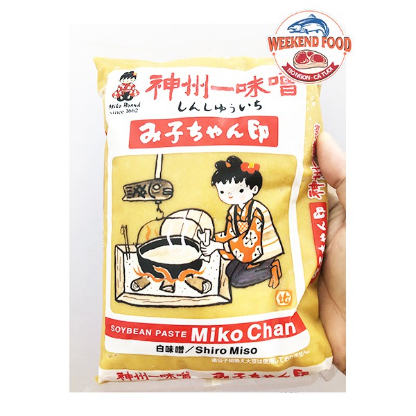 [Hàng Nhật] Đậu tương Miso Shiro Miko-Chan - 1kg [Giao hàng nhanh chọn NOWSHIP - GRAPEXPRESS]