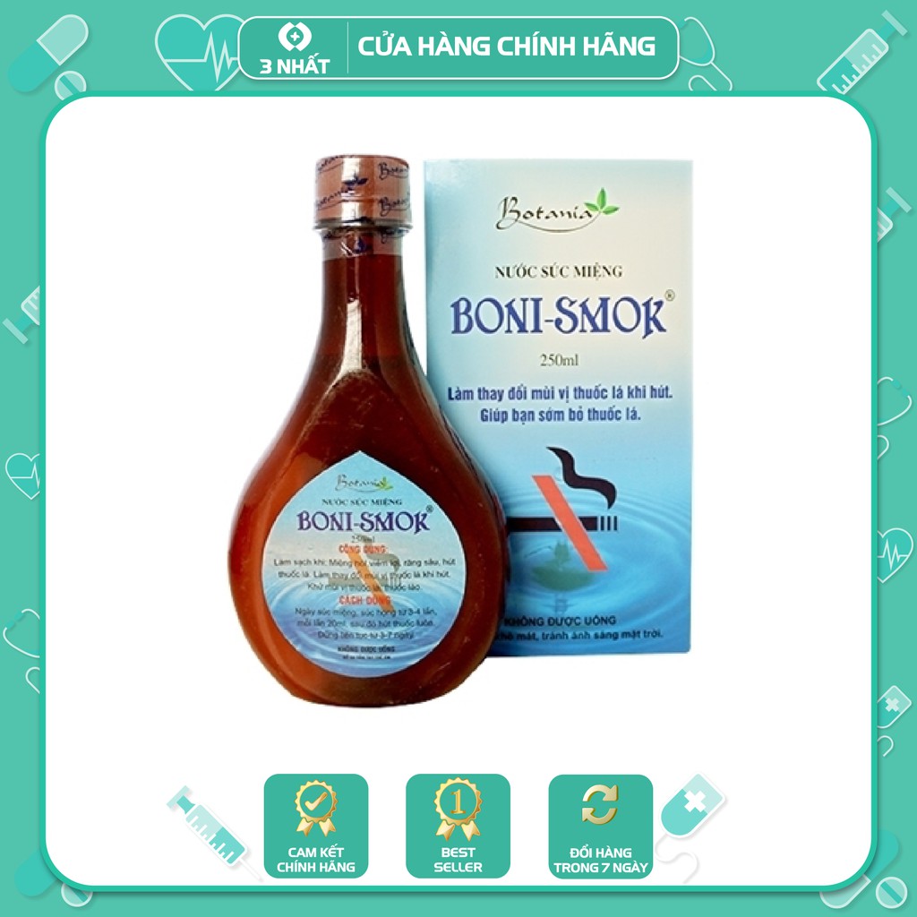 Nước súc miệng Boni smok, chăm sóc sức khoẻ răng miệng