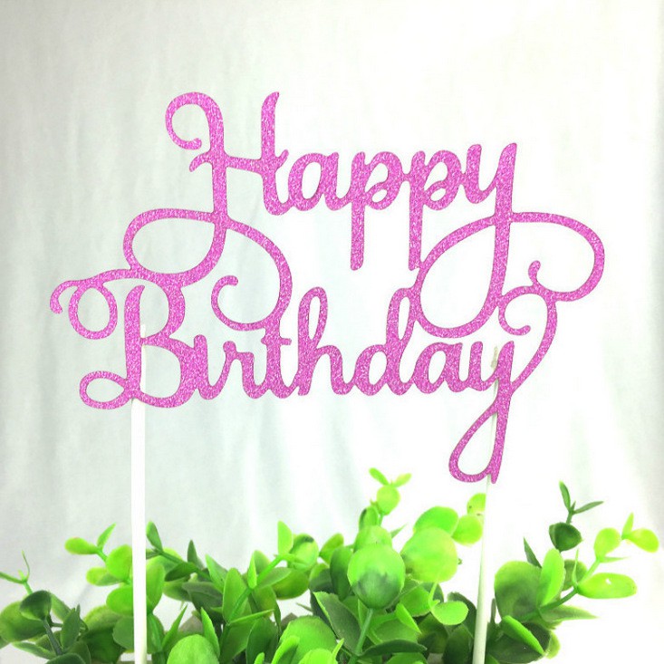 5 x Cake Topper Chúc mừng sinh nhật Đảng Supplies trang trí