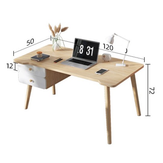 💥GIÁ SỐC💥 Bàn làm việc đẹp dài 1m2 có ngăn 2 kéo, bàn làm việc gỗ BAH053 | BigBuy360 - bigbuy360.vn