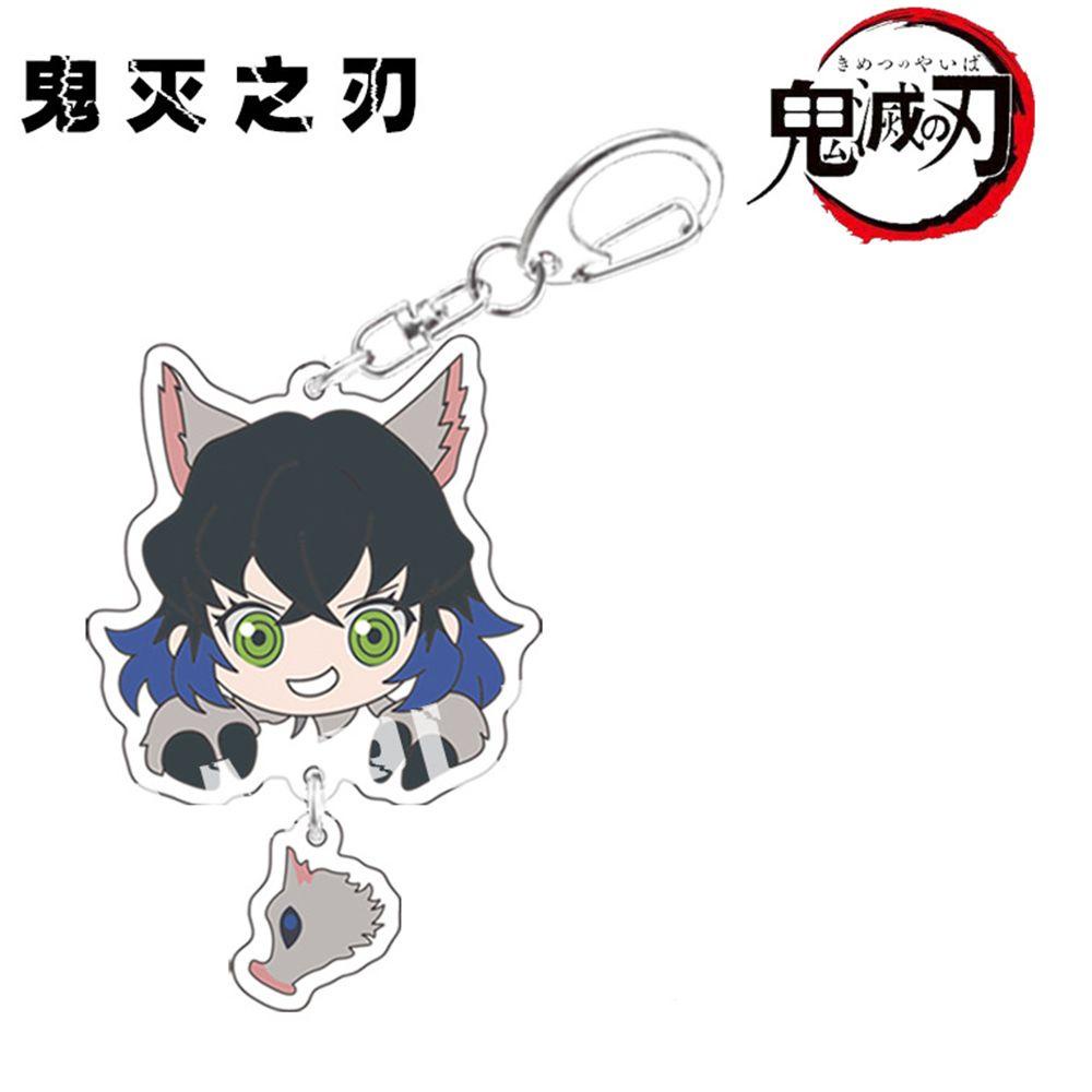 Rebuy1 Móc Chìa Khóa Bằng PVC Hình Nhân Vật Anime Demon Slayer Dễ Thương