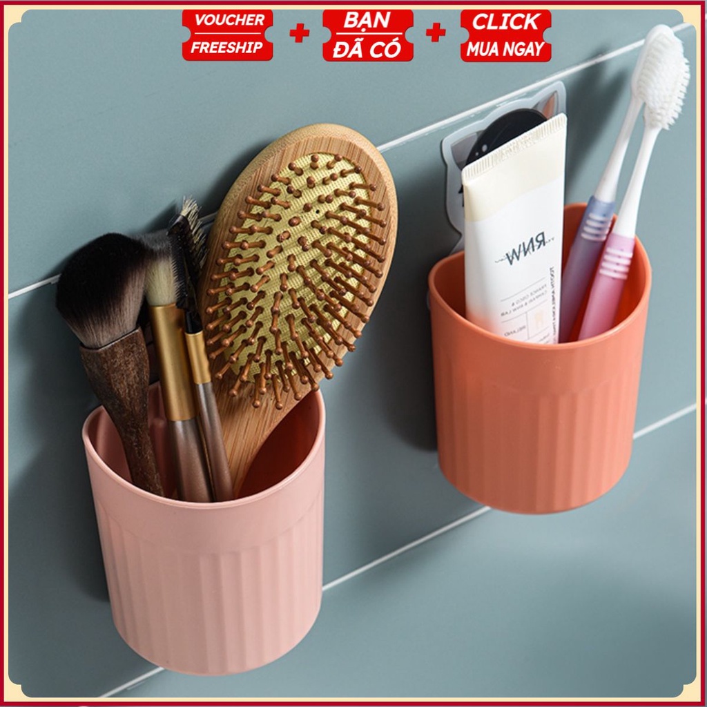 PVN39772 Cốc tròn dán tường đựng bàn chải đánh răng T2 .