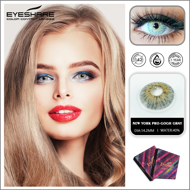EYESHARE [Hàng mới về] Cặp kính áp tròng 14.5mm chất lượng cao thời trang