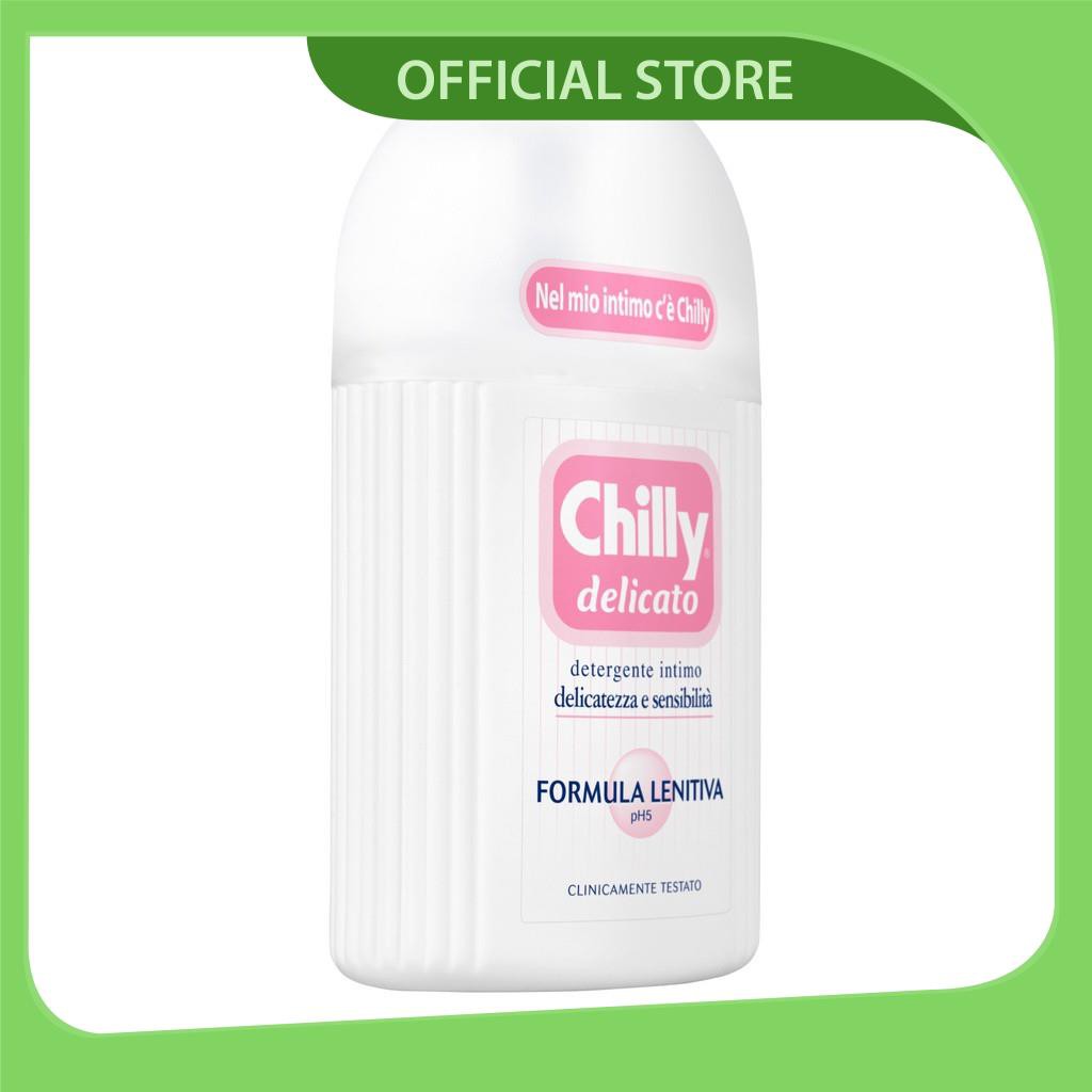 Dung dịch vệ sinh phụ nữ Chilly Delicato - Dưỡng mềm mại, sạch dịu êm -  số 1 tại Italy - (200ml/chai)