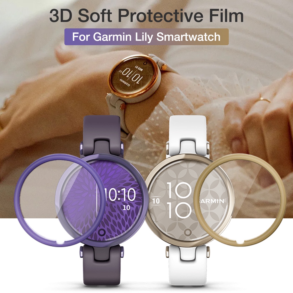 Miếng dán bảo vệ màn hình chống trầy chống thấm nước cho đồng hồ thông minh garmin lily 3d