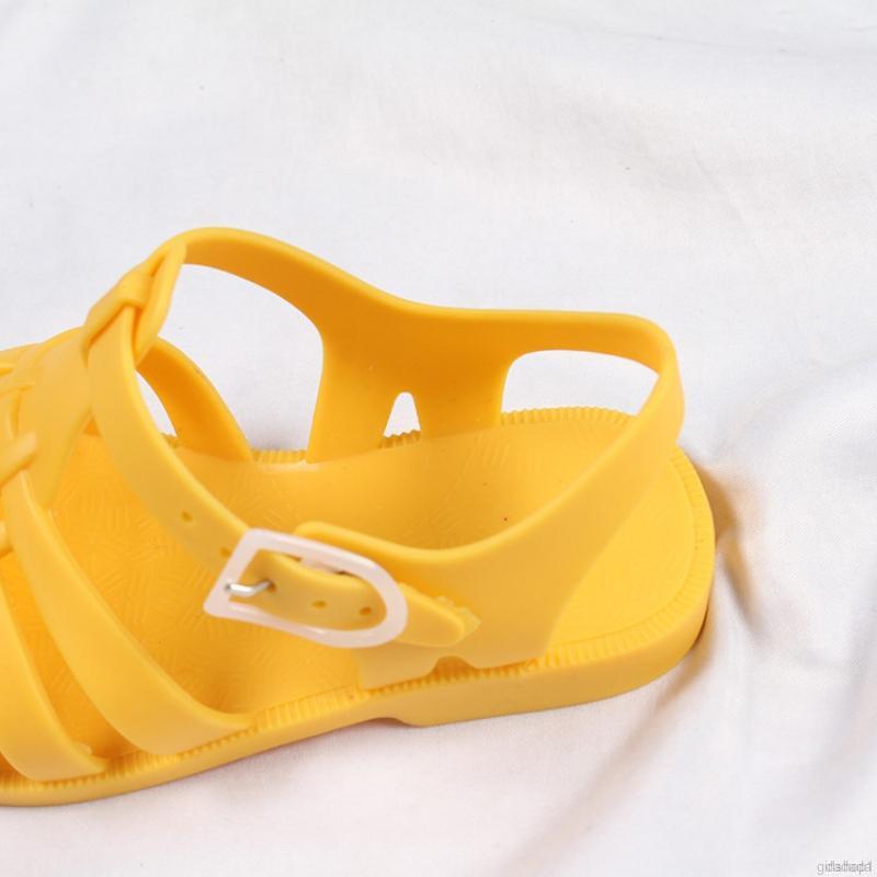 Giày sandal màu trơn thời trang đơn giản cho bé