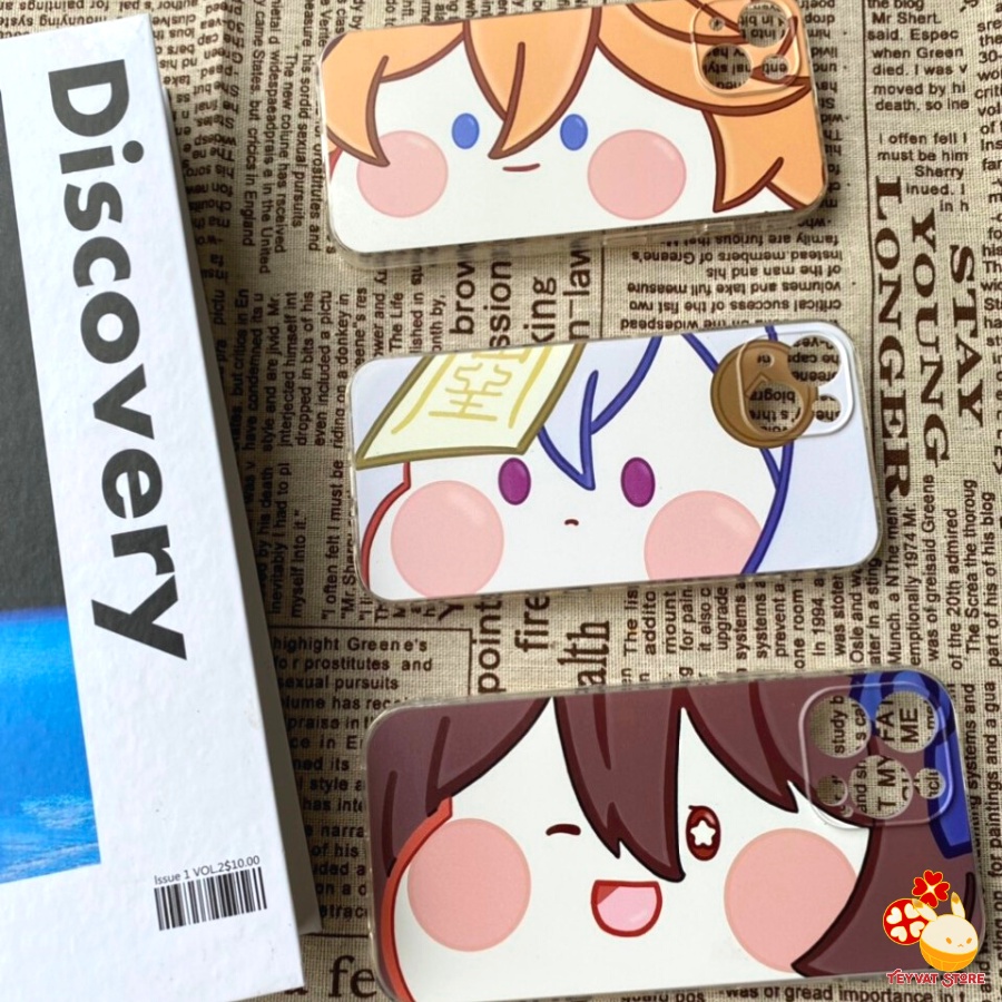 Ốp chubby face các nhân vật Genshin Impact siêu dễ thương
