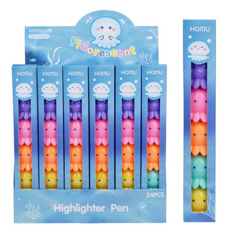 Bút Đánh Dấu Nhiều Màu Sắc Họa Tiết Hoạt Hình Sáng Tạo