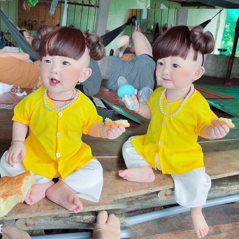 SET BÀ BA CHO BÉ GÁI 3 MÀU