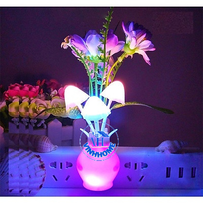 Đèn Ngủ Cảm Ứng Ánh Sáng Hình Bình Hoa