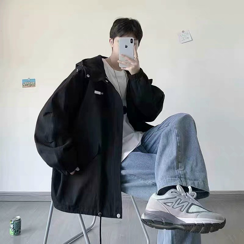 Áo Khoác Dù Nam 2 Lớp Có Nón, 2 Màu Form Rộng Có Túi Trong Che Nắng Chắn Gió Tốt Mặc Đẹp [NEW UNISEX]