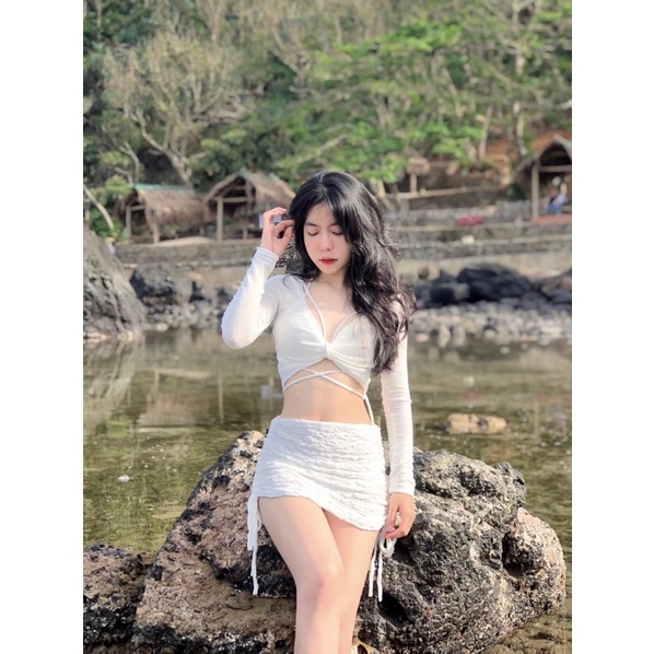 Set Ella // set áo croptop và chân váy