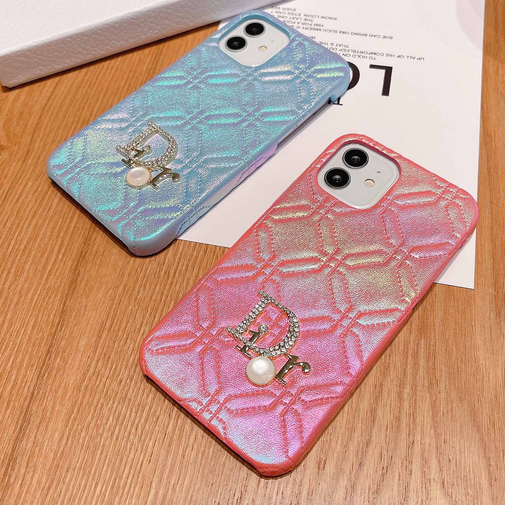 Ốp Điện Thoại Da Cứng Đính Pha Lê Sang Trọng Cho iPhone14Max 13promax 12 11 xsmax xr xs 7P