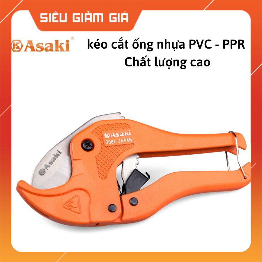 Kéo cắt ống nhựa PVC PPR PE , Dụng cụ cắt ống nước asaki đa năng