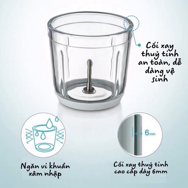 [HÀNG SẴN] Máy xay đa năng Hattiecs 0,3L ( xay đồ ăn dặm cho bé)