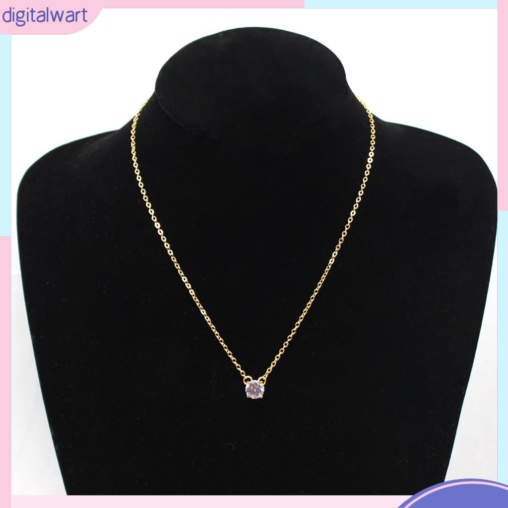 Dây chuyền đính đá kiểu dáng đơn giản thanh lịch dành cho nữ