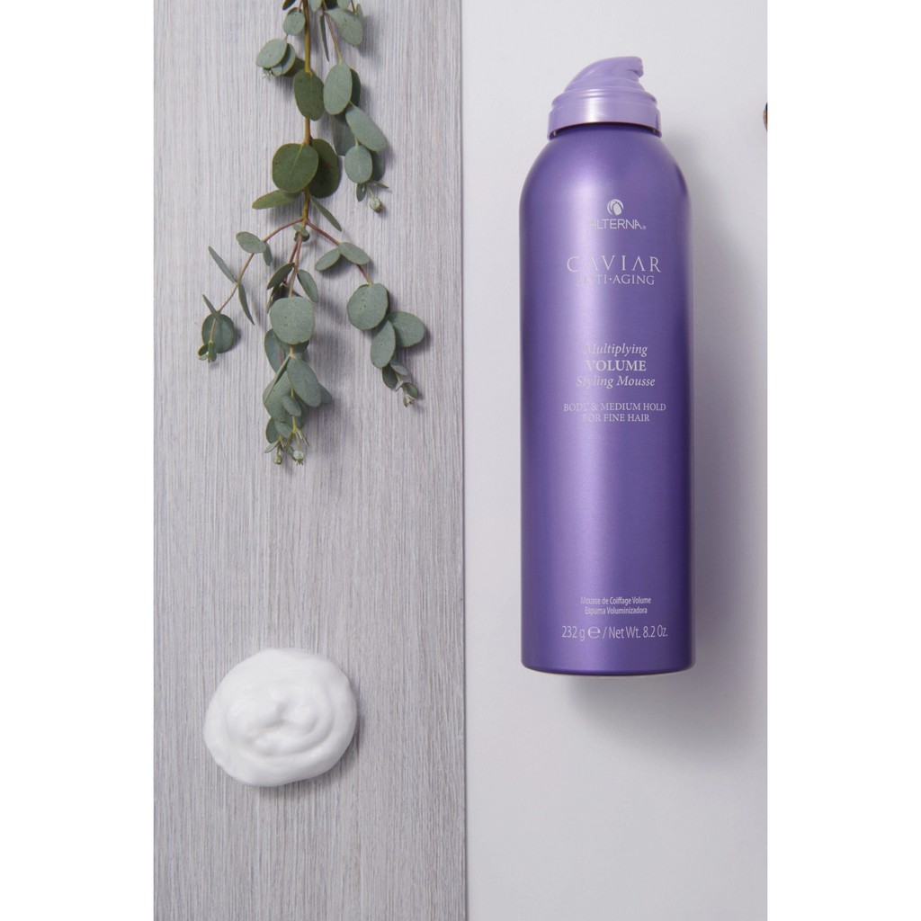 MOUSSE Dưỡng Tóc Và Tăng Độ Phồng Dành Cho Tóc Tóc Mảnh ALTERNA Caviar Multiplying Volume Styling Mousse 232ml