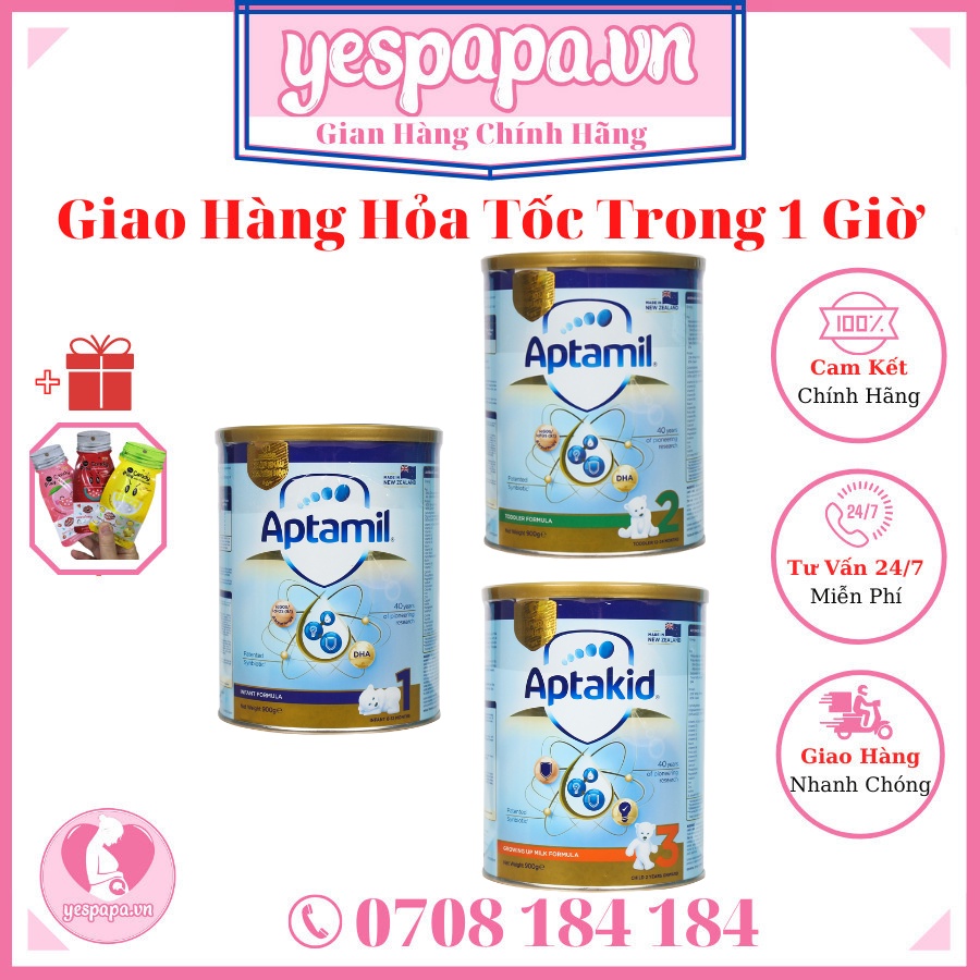 Sữa Aptamil New Zealand 1,2,3 900g Yespapa.vn
