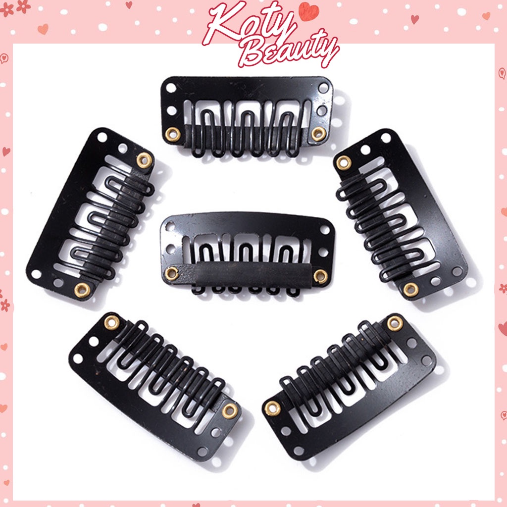 Combo 10 kẹp bấm tóc giả chắc bền kín shop Koty, kẹp phím bấm tóc dùng để cố định tóc TG0