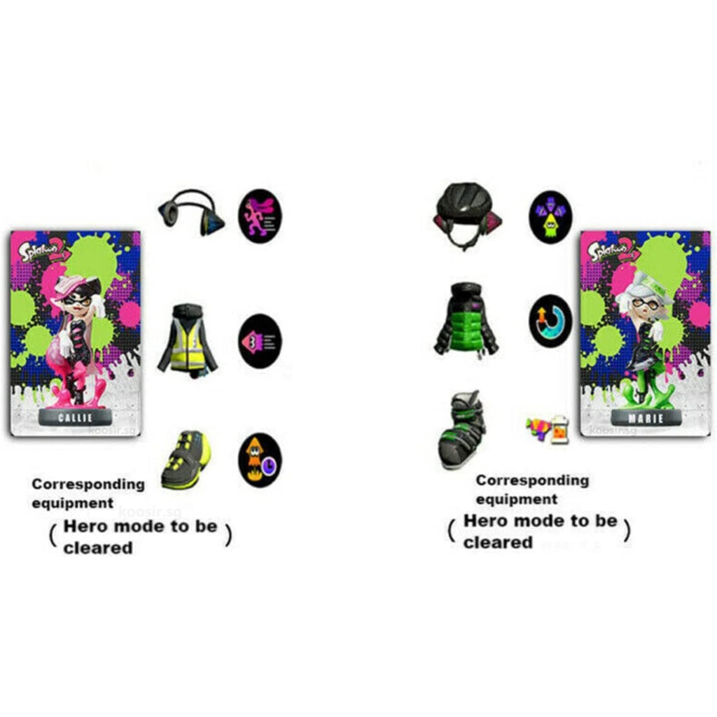 Bộ 17 Thẻ Bài Jet Warrior Amiibo Splatoon NFC 1-3 Thông Dụng