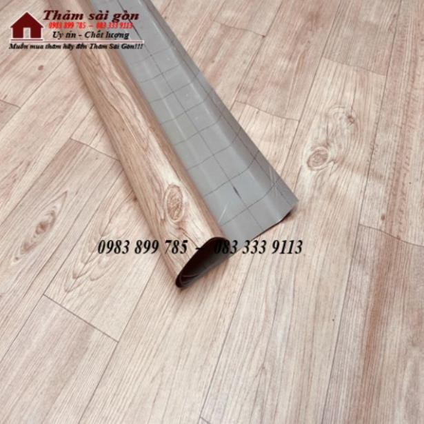 [THẢM SIMILI] [2mx0.5m] THẢM NHỰA TRẢI SÀN VÂN GỔ NHÁM DÀY 0.5MM