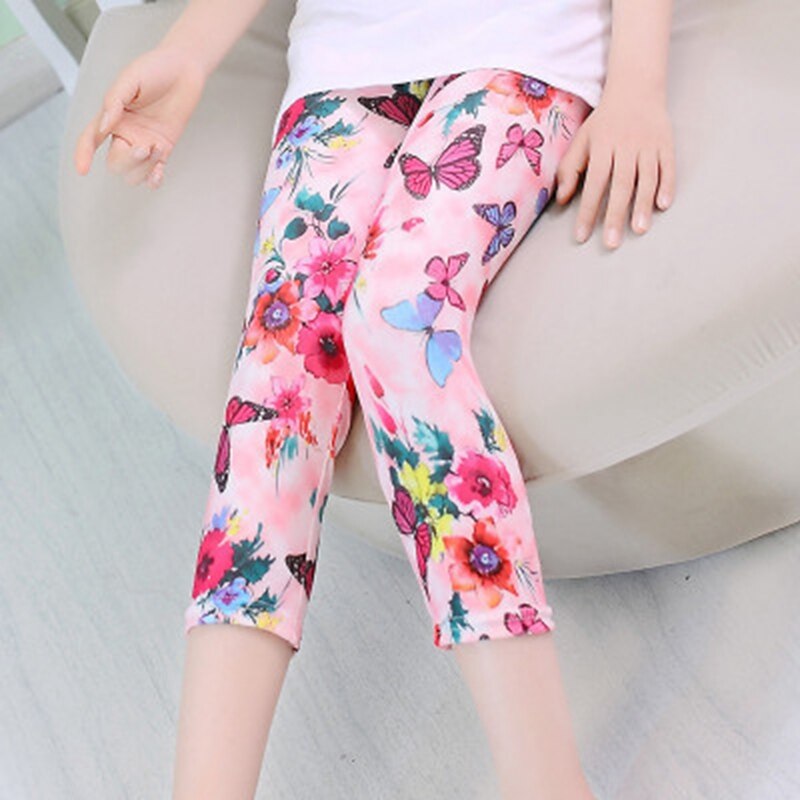 Quần Legging In Hoa Phong Cách Hàn Quốc Cho Bé Gái