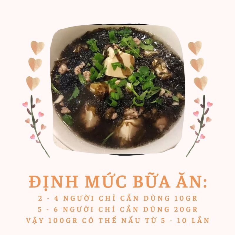 Rong biển Đà Nẵng sấy khô bịch 100gr, dùng nấu canh , làm rong biển cháy tỏi