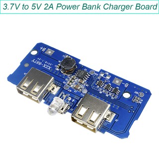 Bảng mạch sạc dự phòng 3.7V đến 5V 2A Mạch đầu ra USB kép Mô-đun bước lên