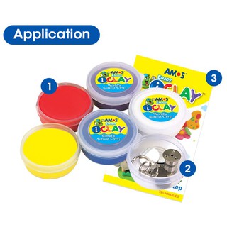 Đất nặn Amos 5 màu PAL AIC1