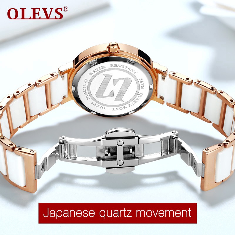 Đồng hồ mặt tròn OLEVS 5877 nữ phong cách thời trang | BigBuy360 - bigbuy360.vn