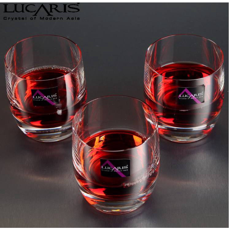 Bộ 6 Cốc Uống Rượu Whisky Pha Lê Cao Cấp Lucaris Double Rock 395ml Nhập Khẩu Chính Hãng, Độ Bền Cao - Shanghai T03DR14