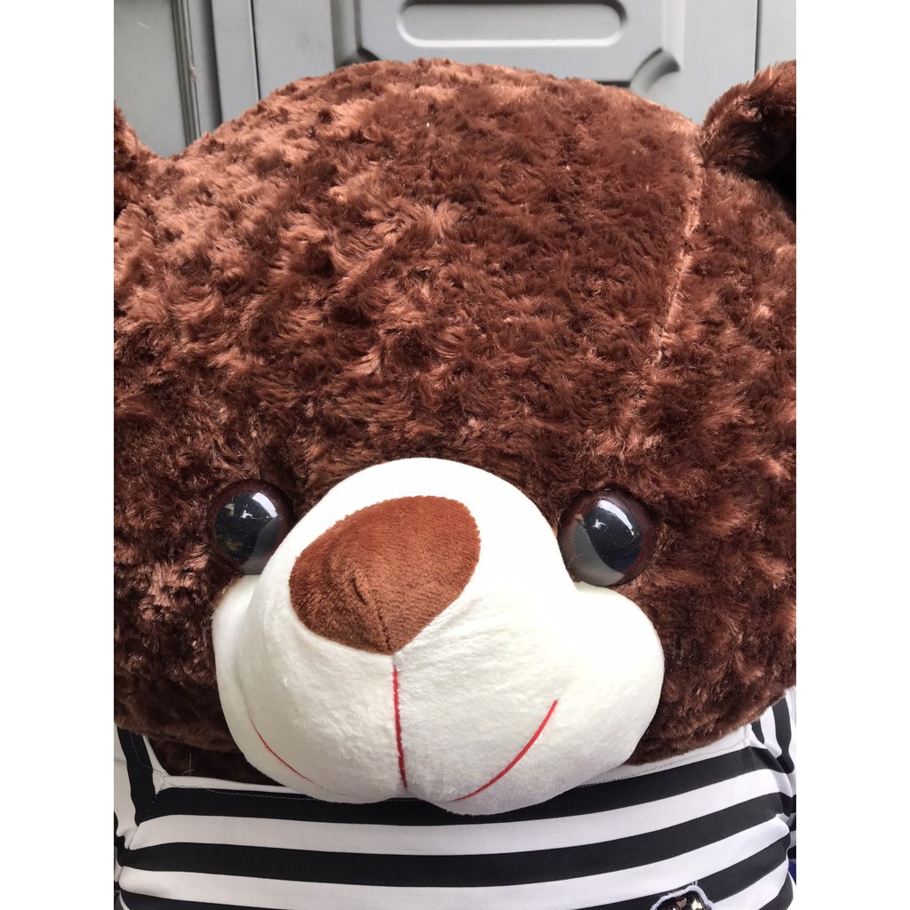 [ẢNH THẬT TỰ CHỤP] Gấu Teddy Nhồi Bông Mềm Siêu Dễ Thương, Đáng Yêu Ôm Bao Phê Kích Thước 95cm và 1m1
